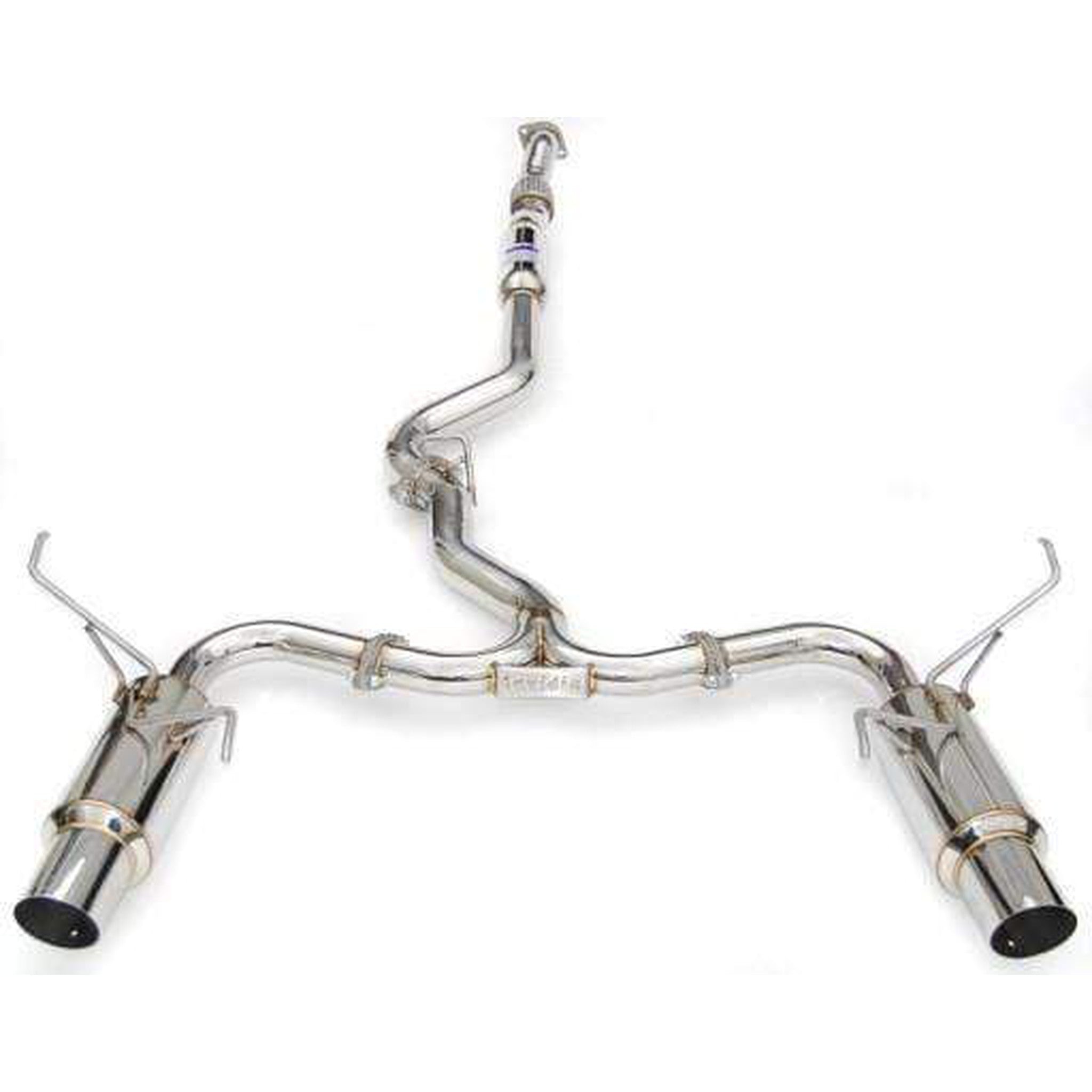 Invidia Dual N1 Single Layer SS Tipped Cat Back Exhaust STI 2008-2014 / WRX 2011-2014 Hatchback | HS08STIGTP