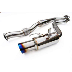 Invidia N1 Street Burnt Titanium Tip Cat Back Exhaust Subaru WRX 2008-2014 Hatchback | HS08SW5GTT