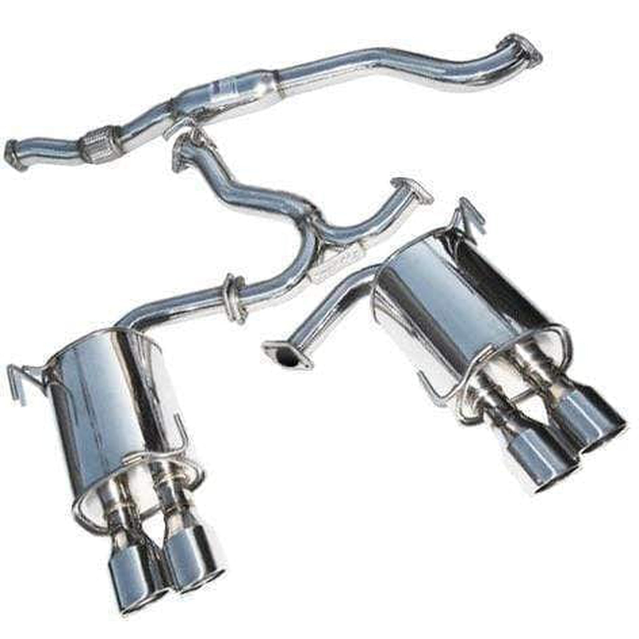 Invidia Q300 Quad Polished Tip Cat Back Exhaust WRX / STI Sedan 2011-2014 | HS11STIG3S