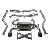 Invidia Rolled Titanium Tip Gemini Cat Back Exhaust Infiniti Q60 3.0TT 2017-2019 | HS17IQ66GM1RT