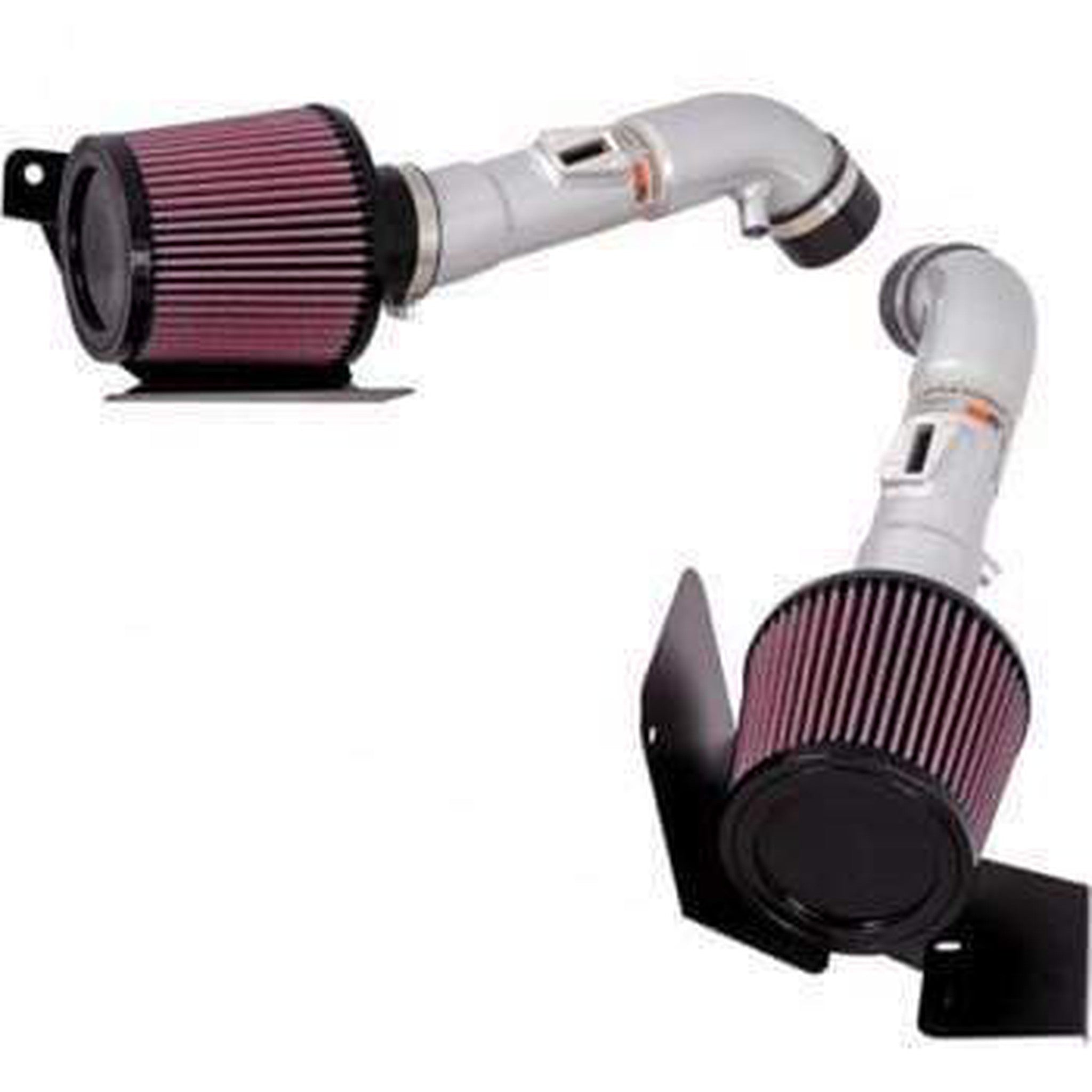 K&N Dual Silver Typhoon Short Ram Intakes Infiniti G35 2007-2008