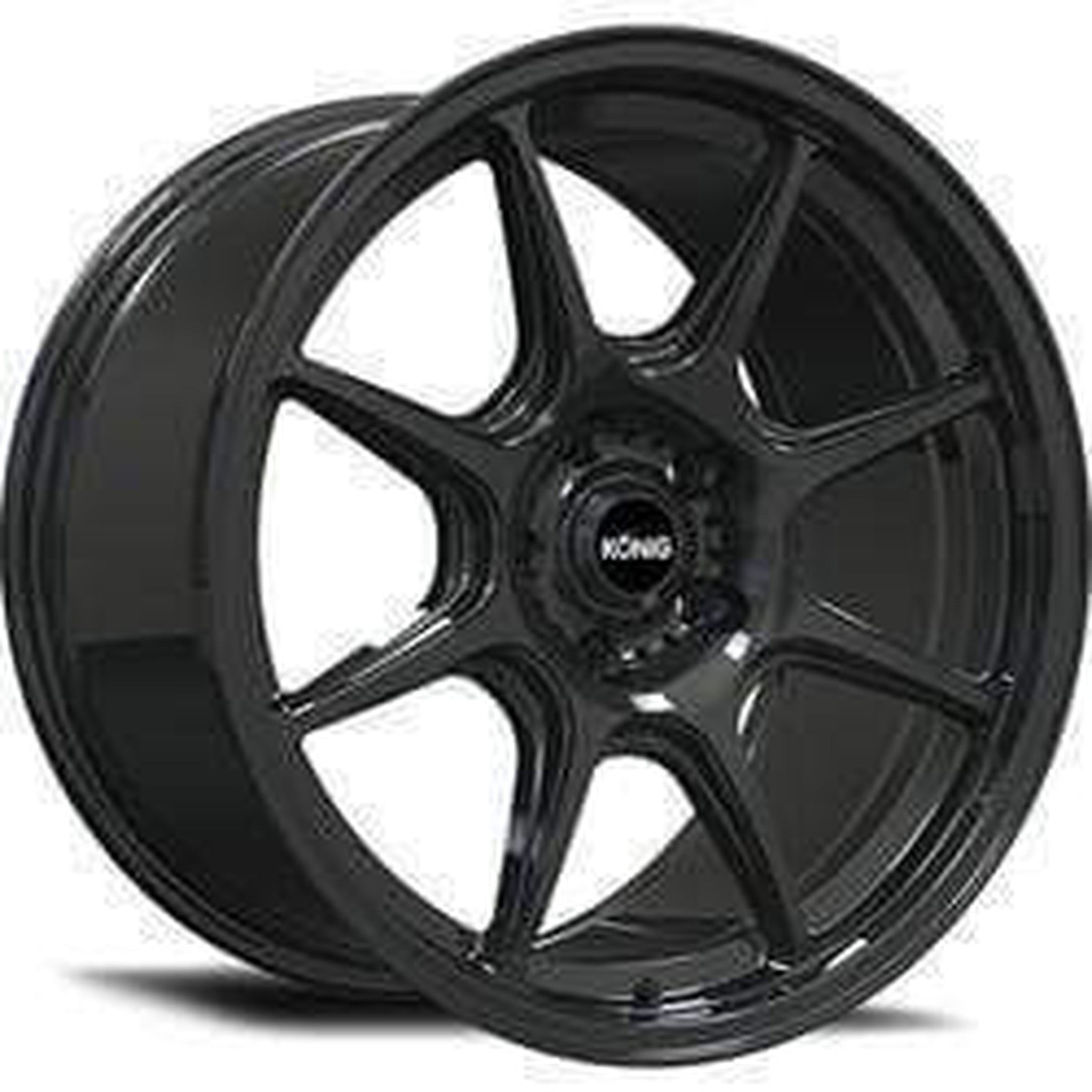 Konig 102B Lockout Gloss Black Wheel 17X8 4X108 +40mm 73.10HB