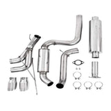 MBRP 3-in Dual Center Outlet Aluminized Steel Cat Back Exhaust 2013-2014 Ford Focus ST 2.0L EcoBoost