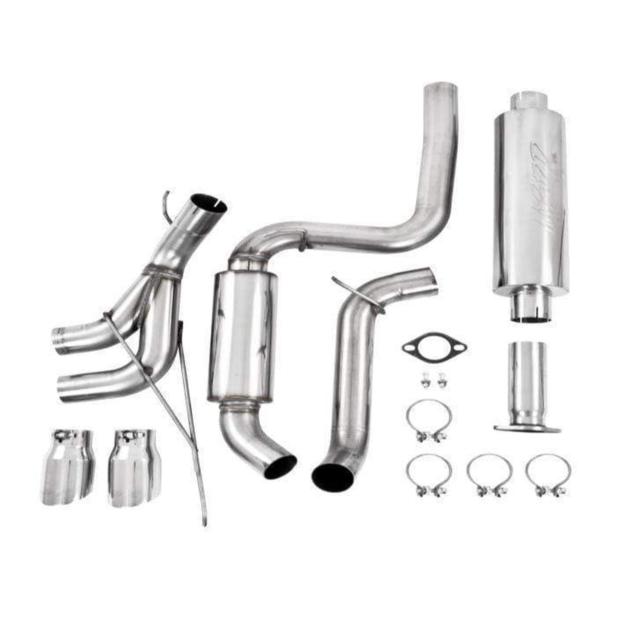 MBRP 3-in Dual Center Outlet Aluminized Steel Cat Back Exhaust Ford Focus ST 2013-2018