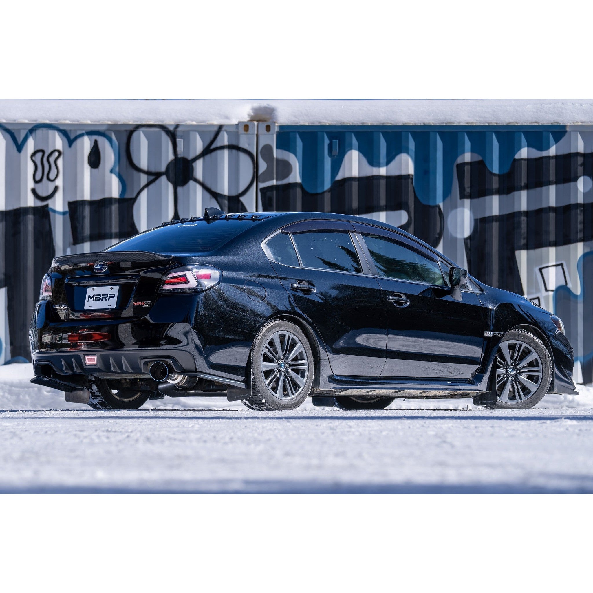 MBRP Armor Pro 3in Cat Back Exhaust Burnt Stainless Tips 2011-2021 Subaru WRX / STI Sedan | S48033BE