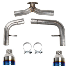 MBRP Armor Pro Street Axle Back Exhaust Burnt Stainless Tips Subaru BRZ / Toyota GR86 2022-2026 | S48053BE
