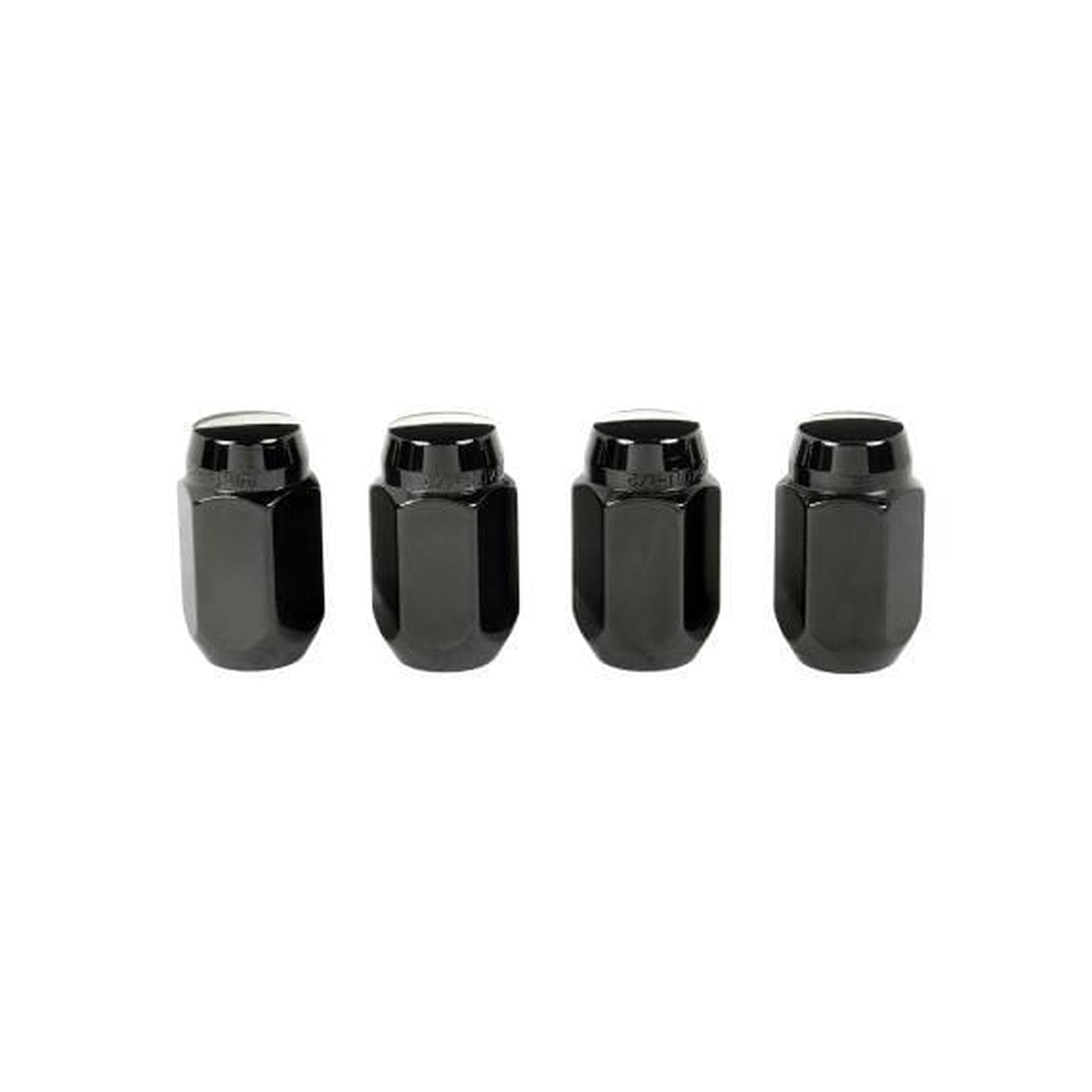 McGard Hex Lug Nut (Cone Seat) 1/2-20 / 13/16 Hex / 1.5in. Length (4-Pack) - Black