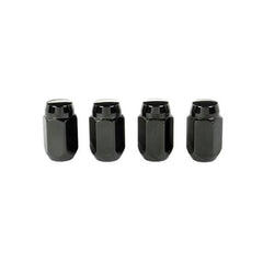 McGard Hex Lug Nut (Cone Seat) 1/2-20 / 13/16 Hex / 1.5in. Length (4-Pack) - Black