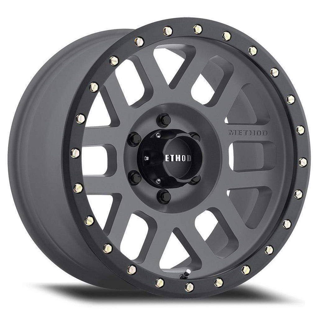 Method Race Wheel Grid Titanium w/ Matte Black Lip 17x8.5 5x150 Offset 0 Bore 116.5