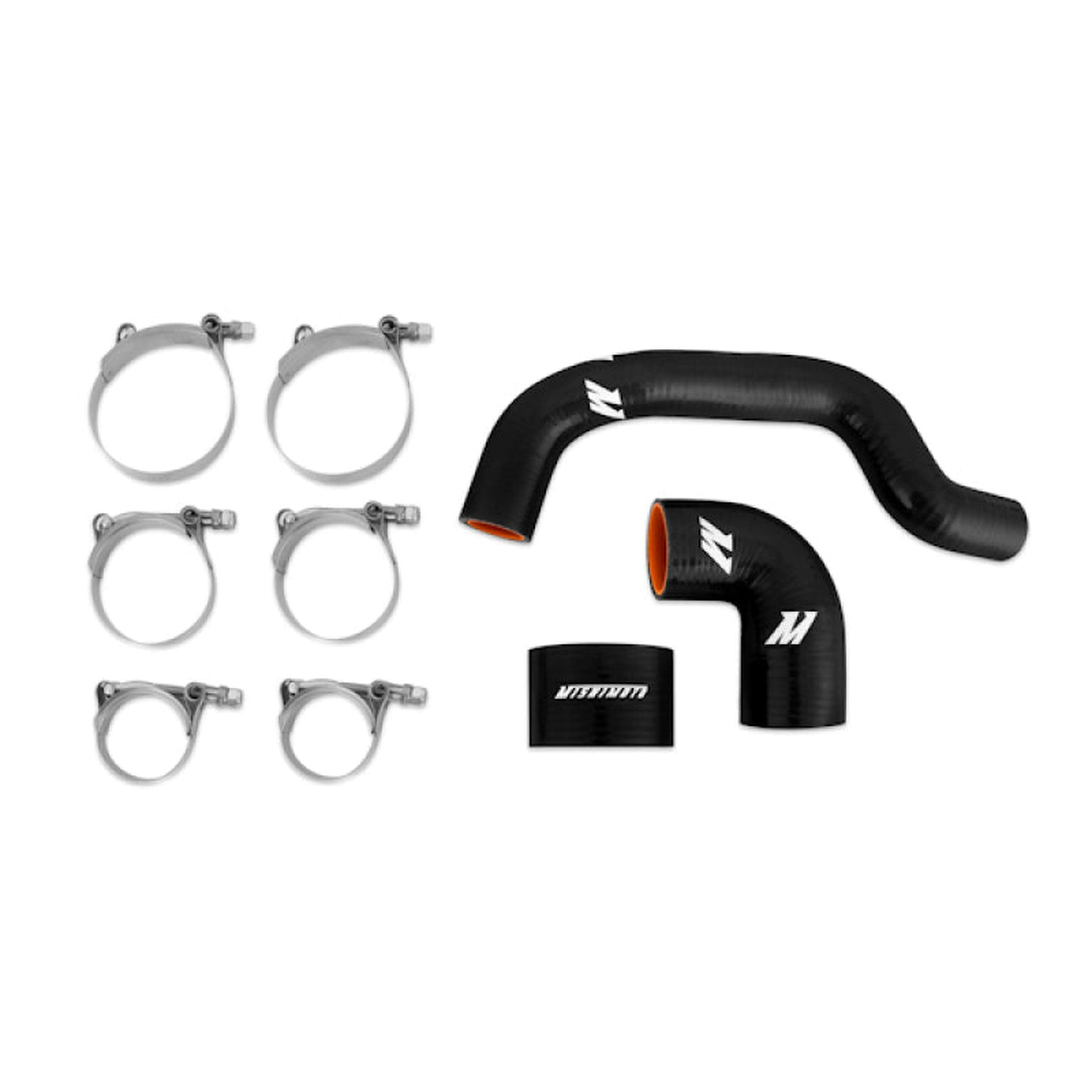 Mishimoto Black Silicone Intercooler Hose Kit Subaru STI 2004-2007 | MMHOSE-SUB-INT4BK