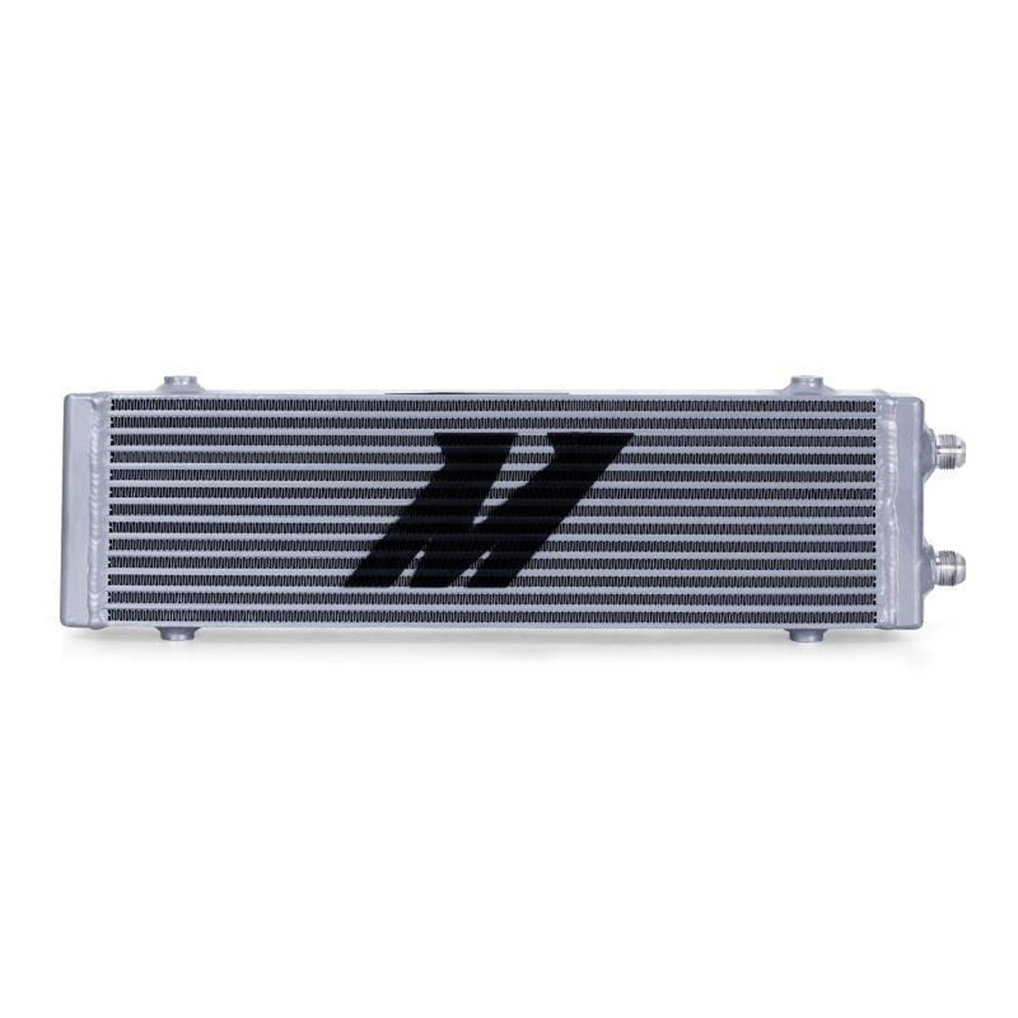 Mishimoto Large Bar and Plate Dual Pass Oil Cooler Silver | MMOC-DP-LSL
