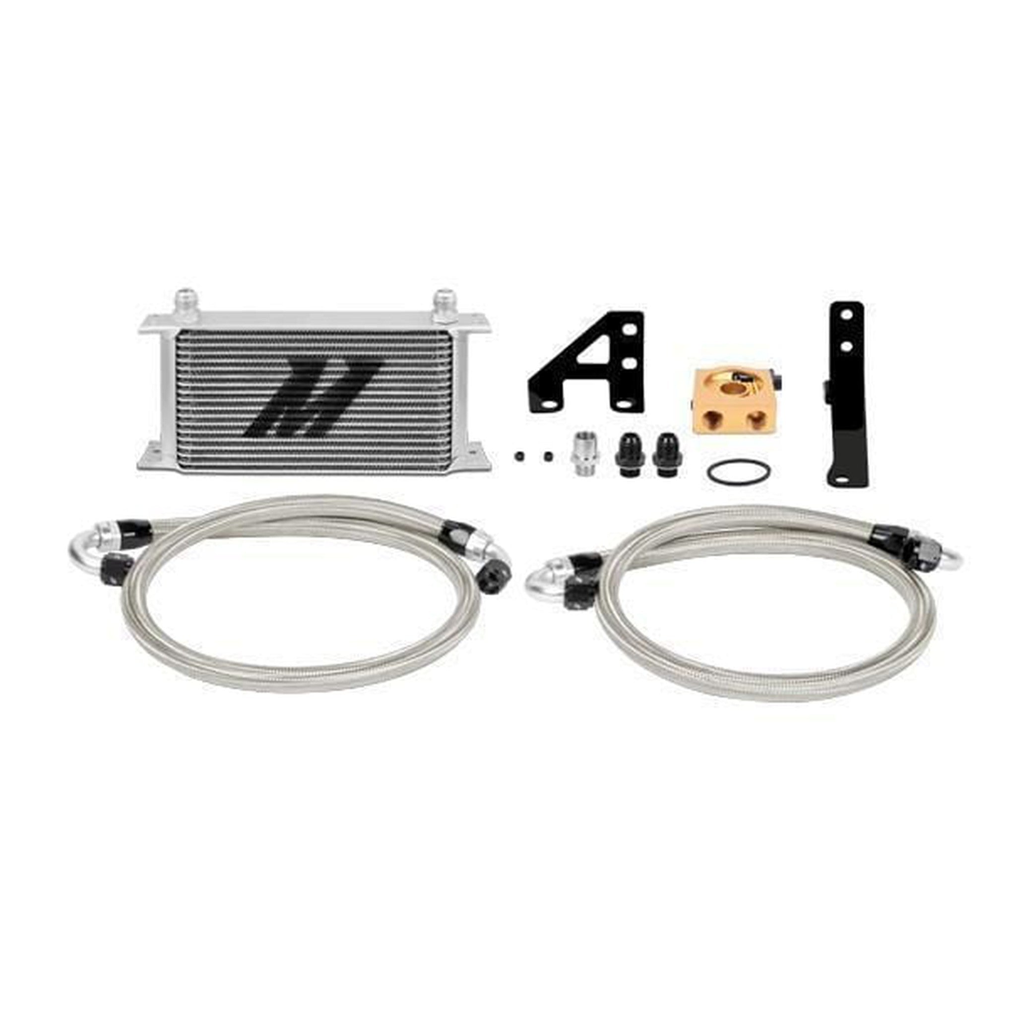 Mishimoto Silver Thermostatic Oil Cooler Kit Subaru STI 2015-2021 | MMOC-STI-15T