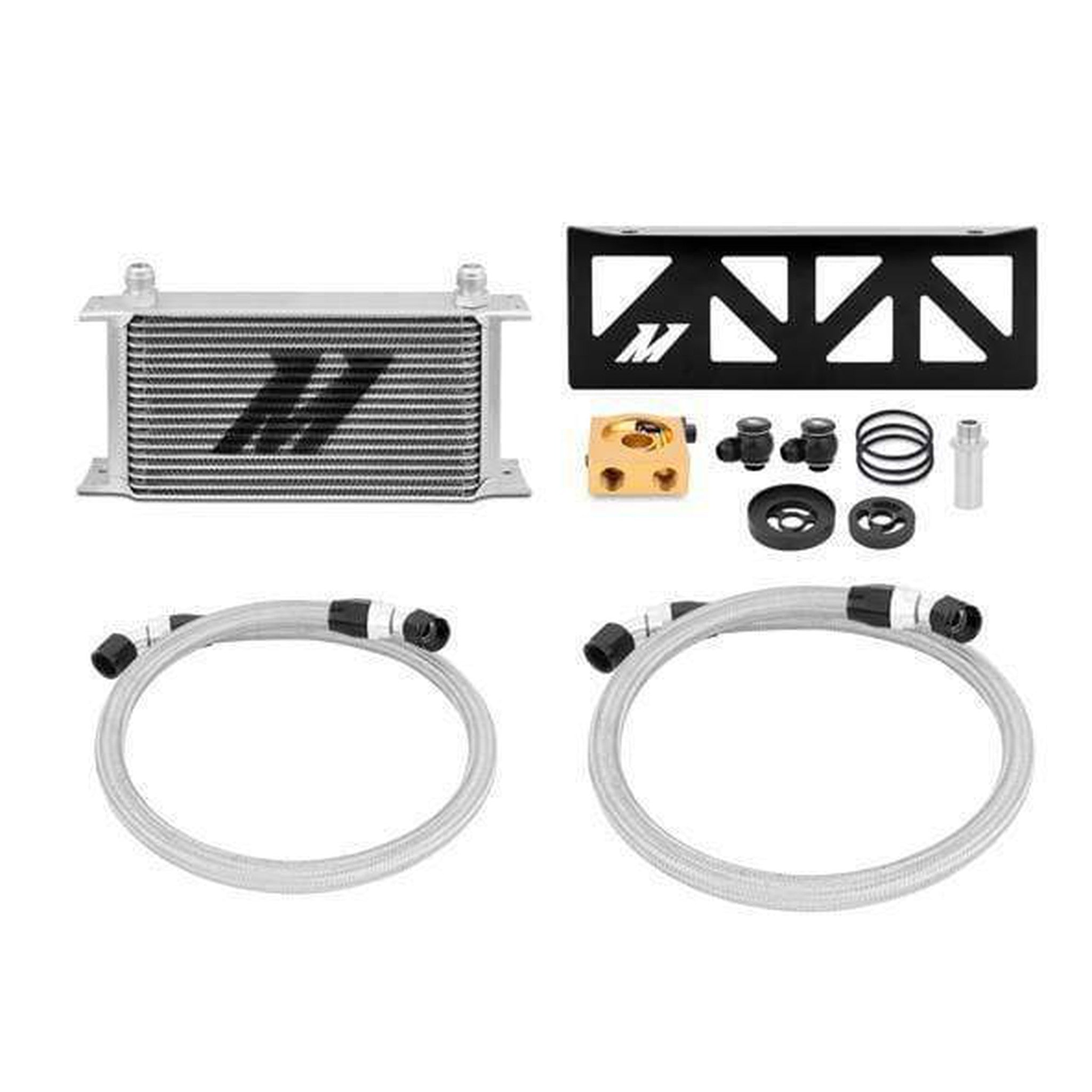 Mishimoto Thermostatic Oil Cooler Kit Silver Scion FR-S 2013-2016 / Subaru BRZ 2013-2020
