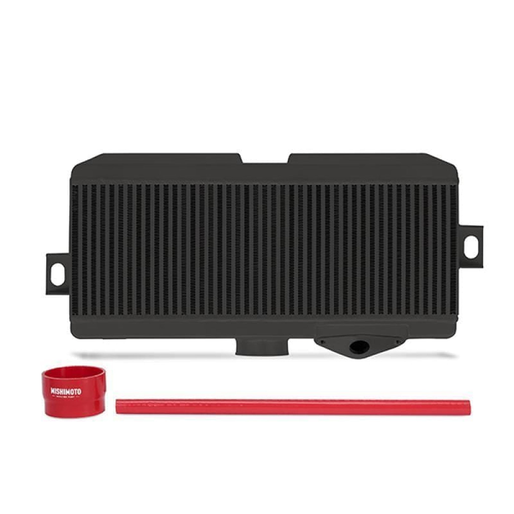 Mishimoto Top Mount Intercooler Black + Red Hoses Subaru STI 2008-2021
