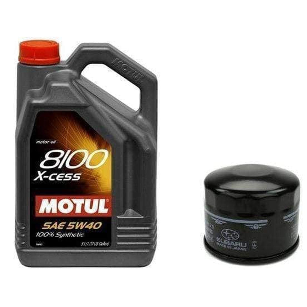 Motul 8100 5W40 X-Cess Gen2 Oil Change Kit Subaru WRX 2015-2021