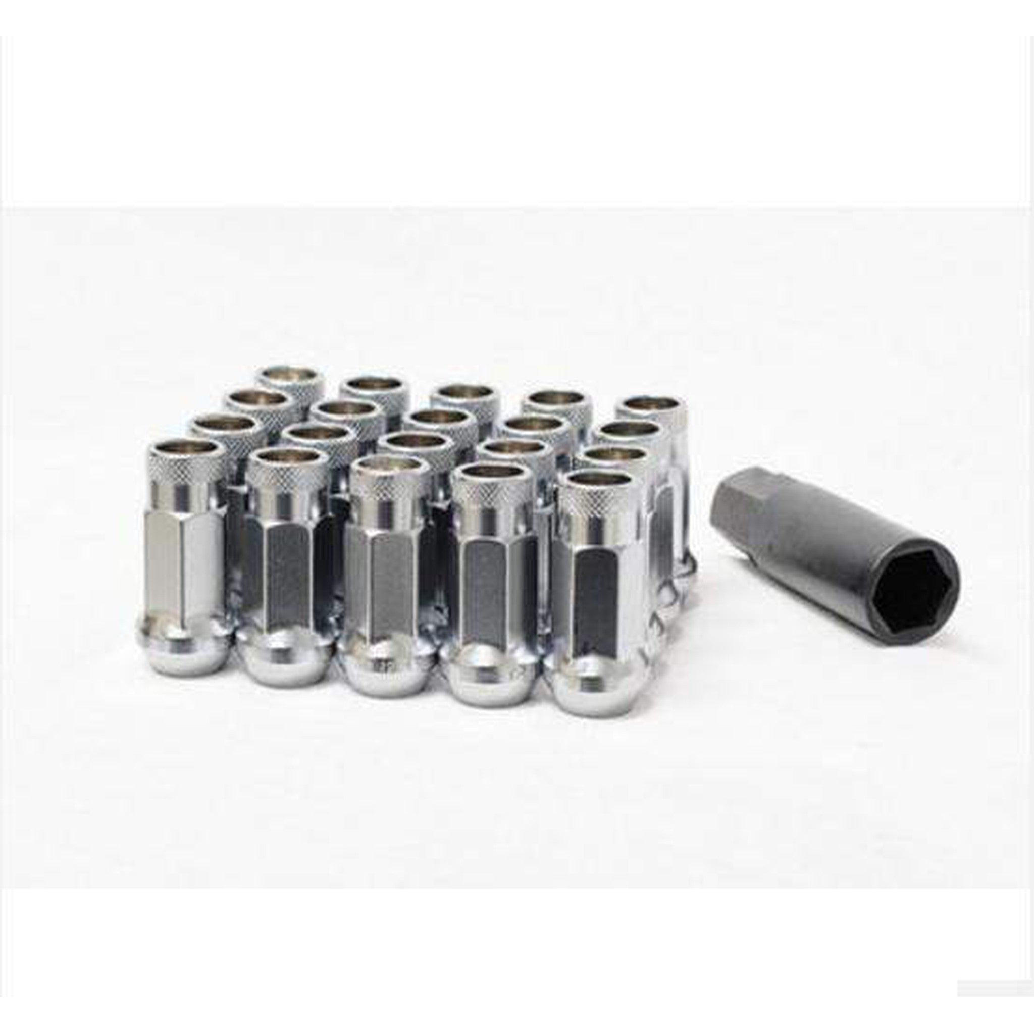 Muteki SR48 Open-Ended Lug Nuts 12x1.25mm Silver