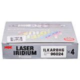 NGK (ILKAR8H6) Laser Iridium Spark Plugs Subaru WRX 2015-2021 Forester 2014-2018 Set of 4 Plugs | 96024