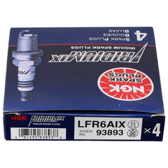 NGK (LFR6AIX) Iridium IX Spark Plugs Subaru WRX 13-14 / Legacy 05-12 (Qty 4) | 93893