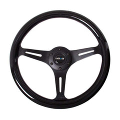 NRG Classic Wood Black Grain Steering Wheel | ST-015BK-BK