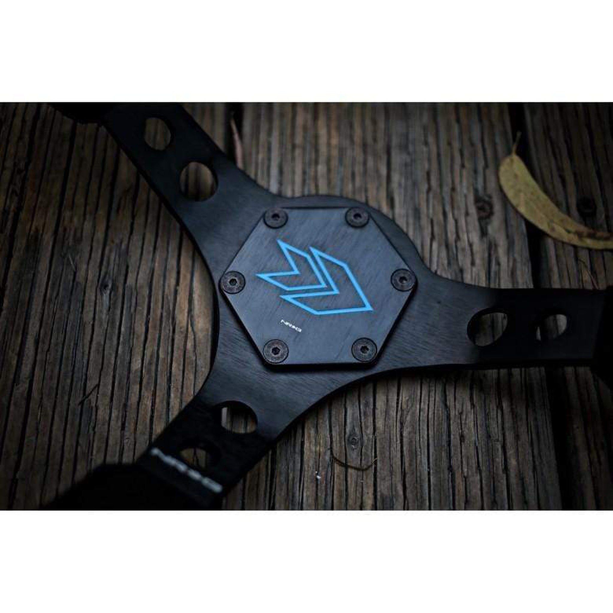 NRG Engraved Arrow Horn Delete Button Purple | STR-620PP