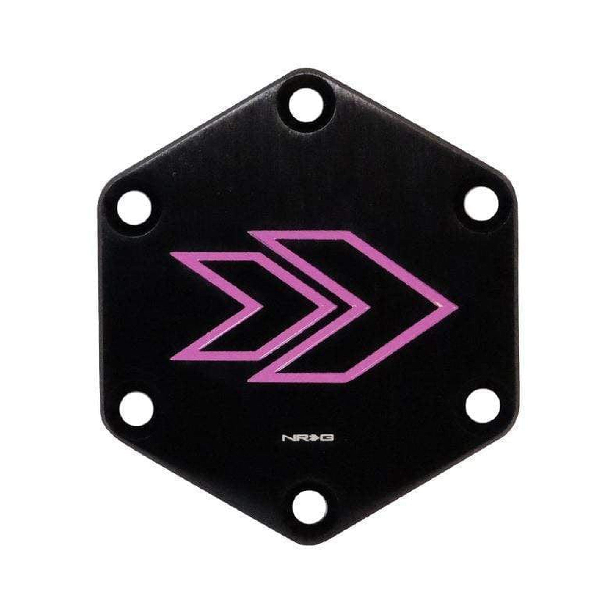 NRG Engraved Arrow Horn Delete Button Purple | STR-620PP