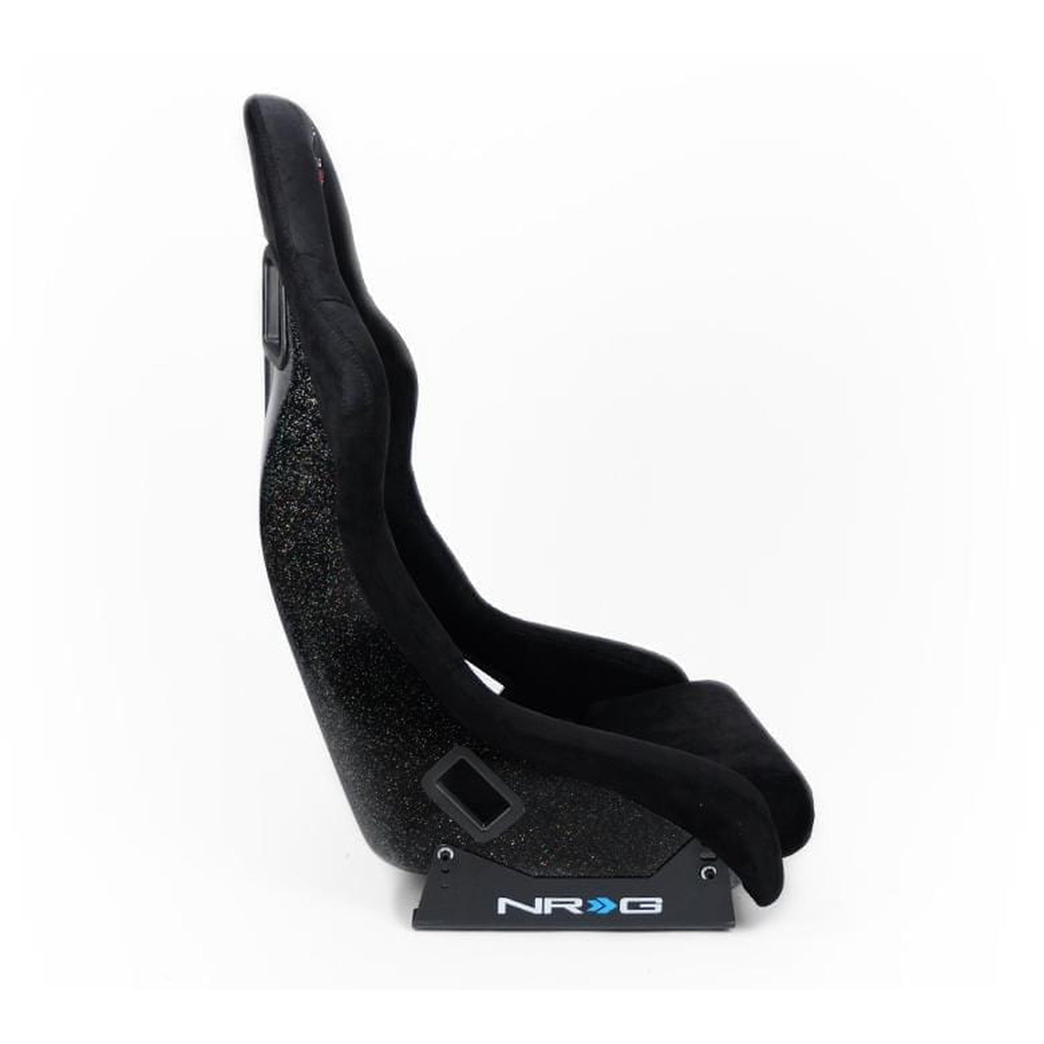 NRG FRP Bucket Seat Prisma Edition w/ Pearlized Back Medium Single | FRP-303BK-PRISMA