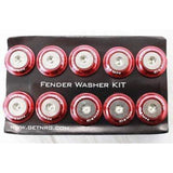 NRG Fender Washer Kit FW-100 Red | FW-100RD