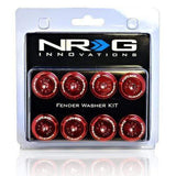 NRG Fender Washer Kit FW-800 Red 8mm | FW-800RD