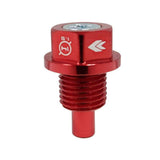 NRG M14 X 1.5 Red Magnetic Oil Drain Plug | NOP-100RD