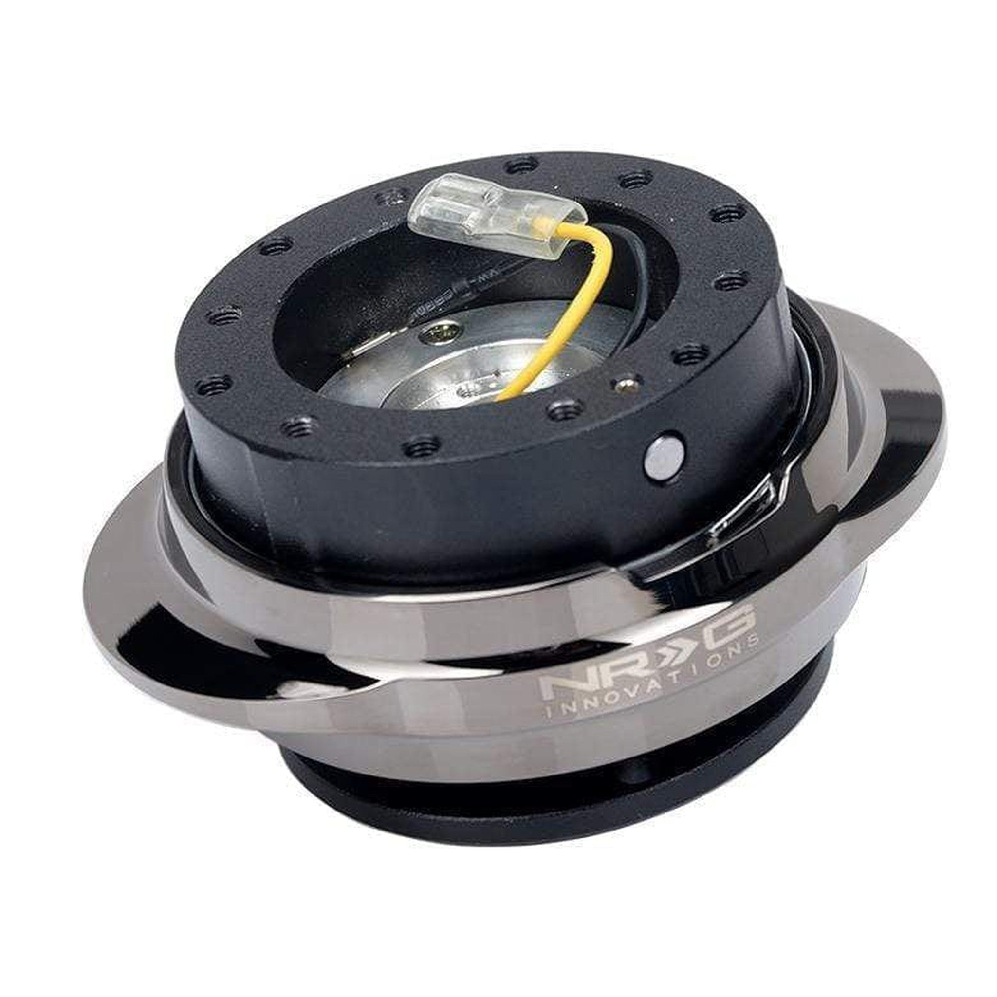 NRG Quick Release Gen 2.2 - Black Body / Shiny Black Chrome Oval Ring | SRK-220BKC
