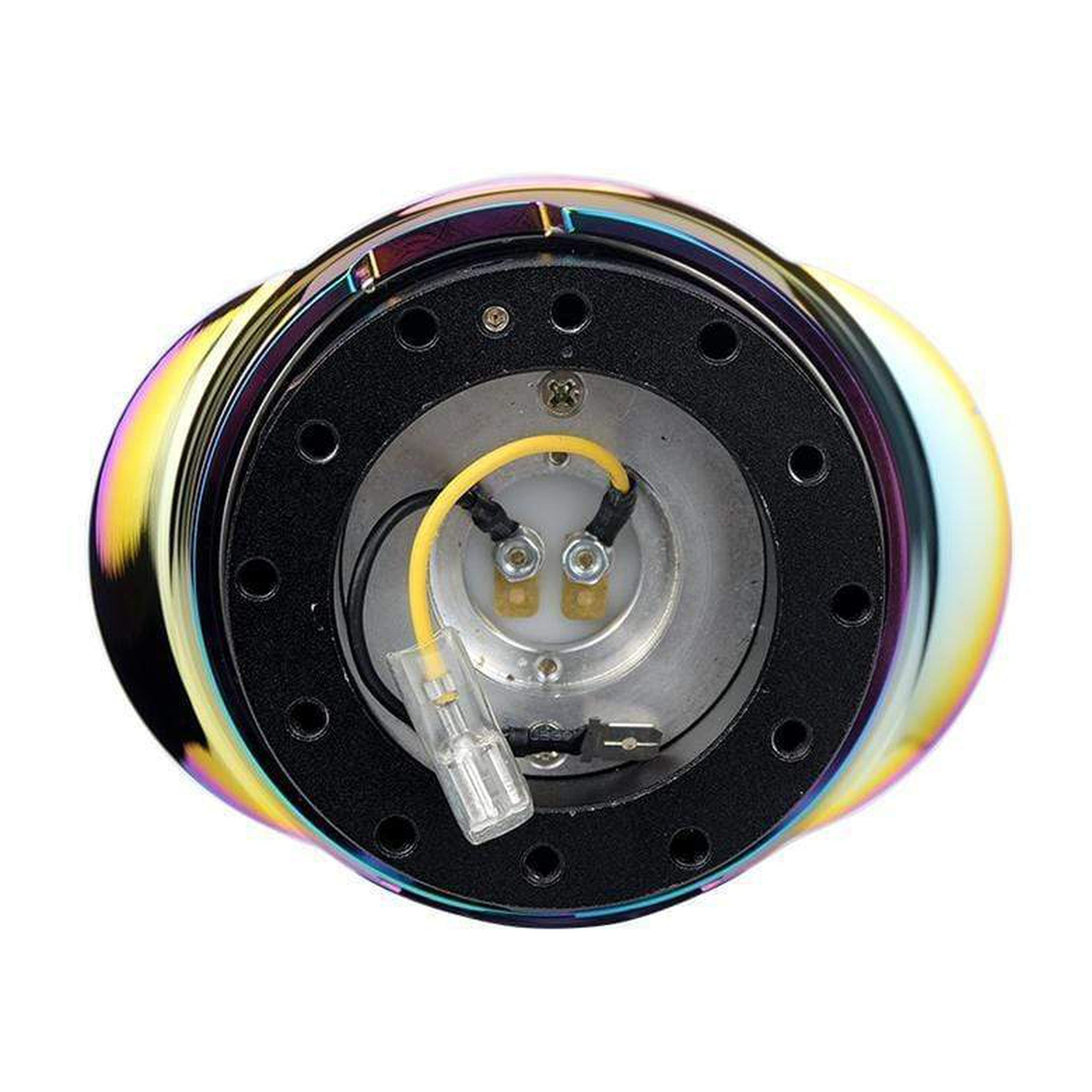 NRG Quick Release Gen 2.2 - Black Body / Shiny Neochrome Oval Ring | SRK-220BK/MC