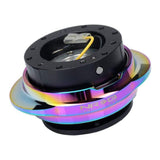 NRG Quick Release Gen 2.2 - Black Body / Shiny Neochrome Oval Ring | SRK-220BK/MC