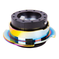 NRG Quick Release Kit Gen 2.5 Black w/ Neochrome Ring | SRK-250BK/MC