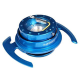 NRG Quick Release Kit Gen 4.0 Blue Body / Blue Ring w/ Handles | SRK-700BL