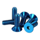 NRG Steering Wheel Screw Upgrade Kit (Conical) - Blue | SWS-100BL | SWS-100BL