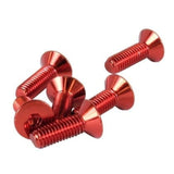 NRG Steering Wheel Screw Upgrade Kit (Conical) - Red | SWS-100RD | SWS-100RD