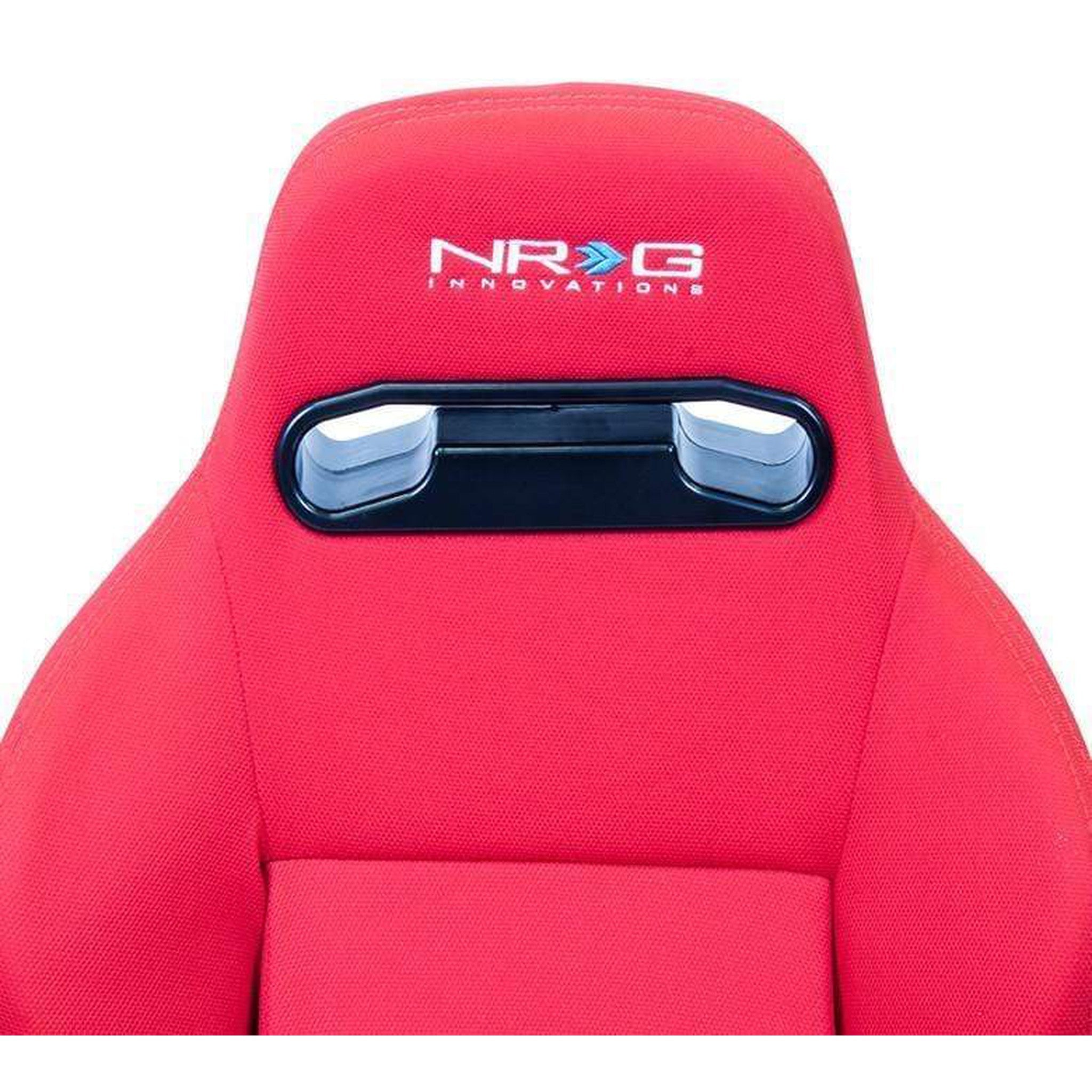 NRG Type-R Cloth Sport Seat Red w/ Red Stitch (Left + Right Pair) | RSC-210L/R