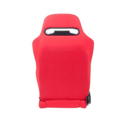 NRG Type-R Cloth Sport Seat Red w/ Red Stitch (Left + Right Pair) | RSC-210L/R