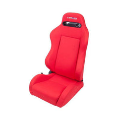 NRG Type-R Cloth Sport Seat Red w/ Red Stitch (Left + Right Pair) | RSC-210L/R