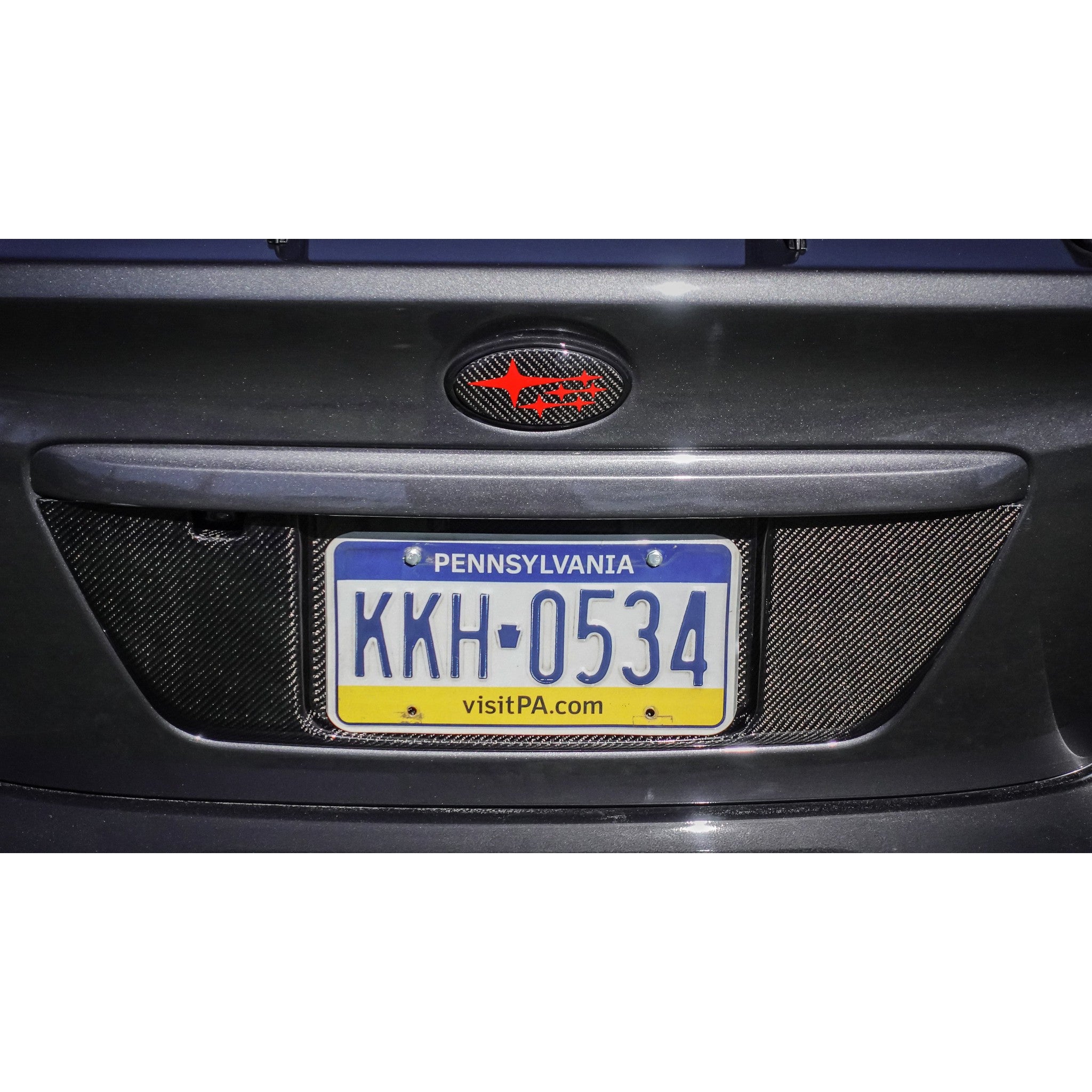 Noble Carbon Fiber License Plate Panel Subaru WRX / STI 2015-2021