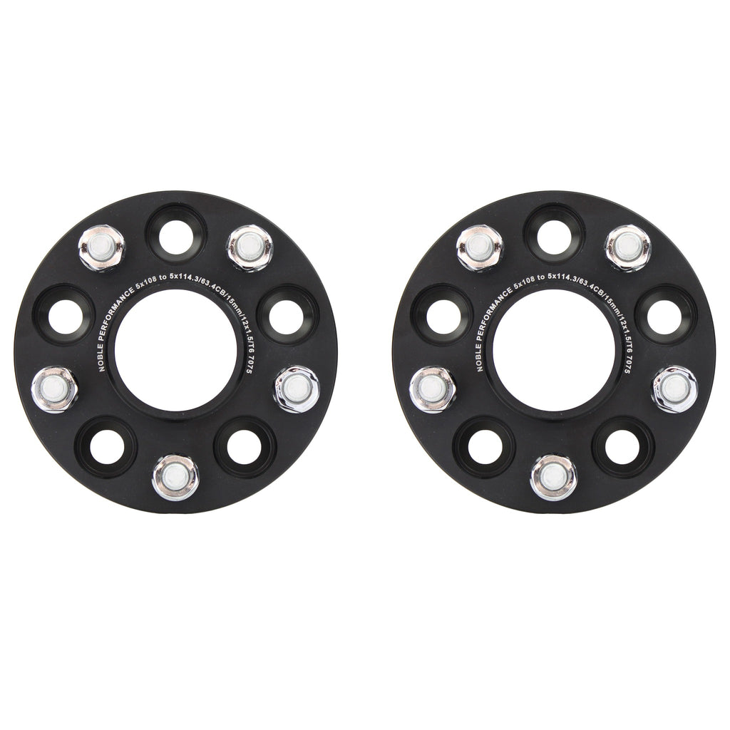 Conversion Wheel Spacers 5x108 to 5x114.3 15mm Ford Focus 20122018 Import Image Racing