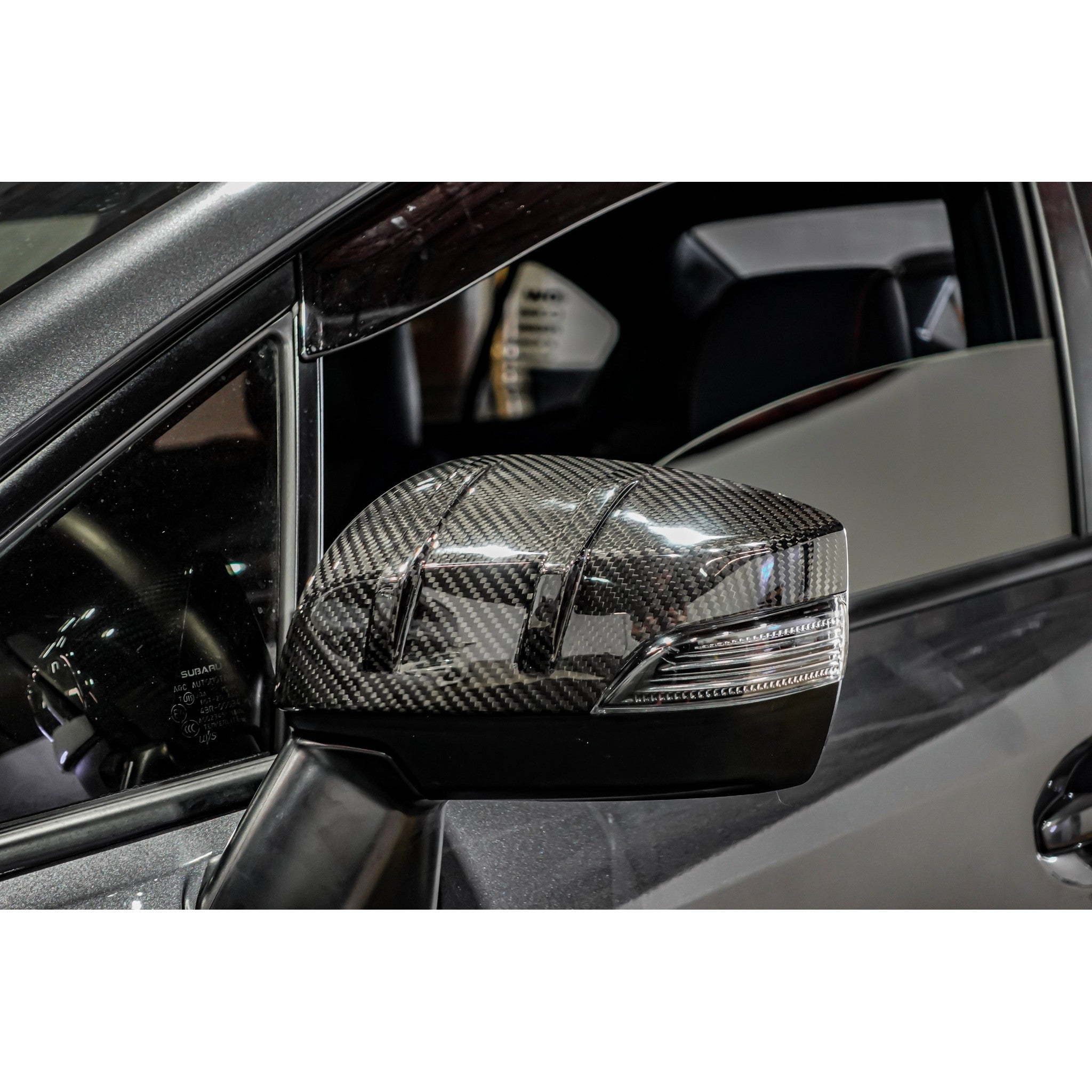 Noble Full Replacement RS-R Style Carbon Fiber Mirror Covers Subaru WRX / STI 15-21