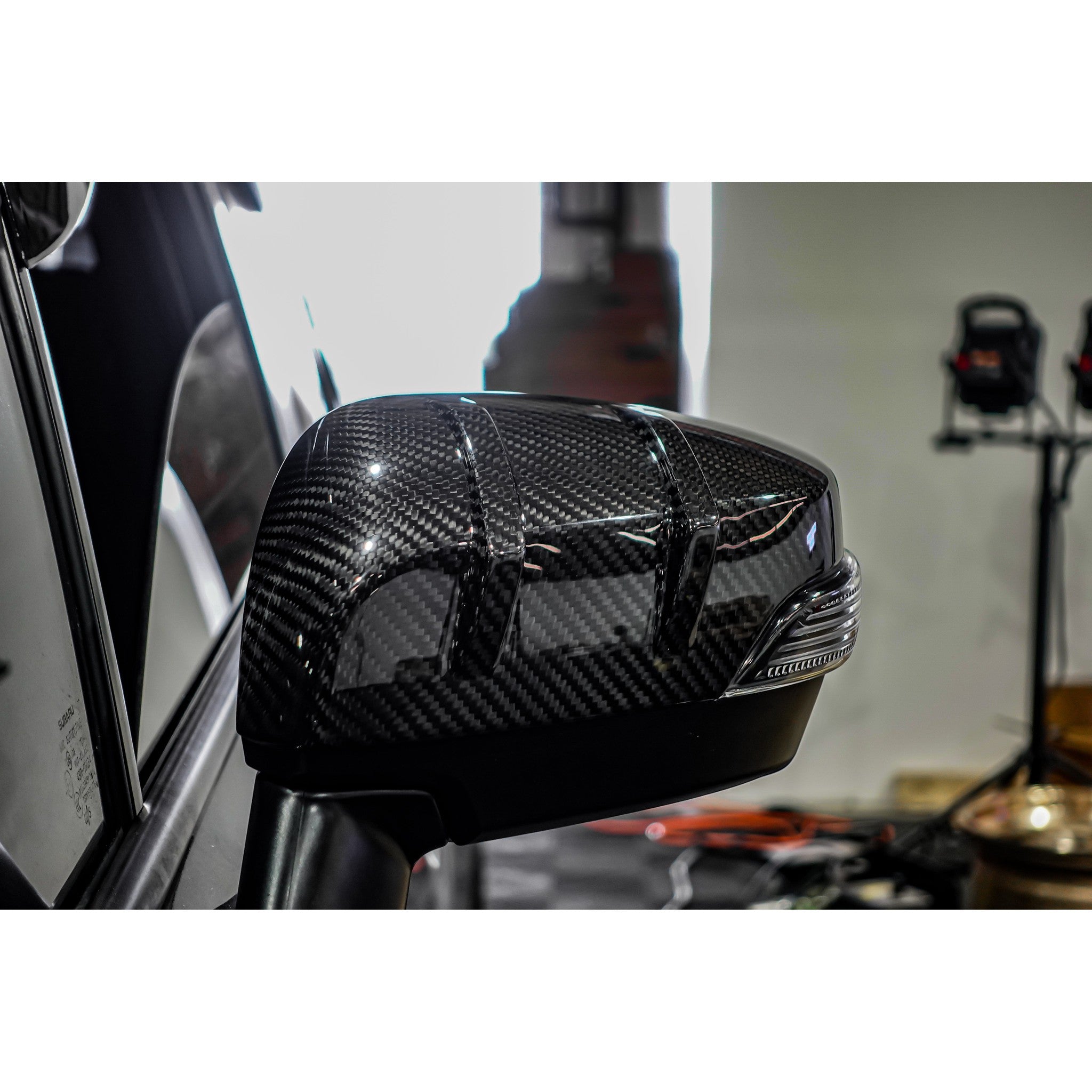 Noble Full Replacement RS-R Style Carbon Fiber Mirror Covers Subaru WRX / STI 15-21