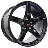 Option Lab R555 Wheel Gotham Black 18x8.5 35mm 5x114.3 73.1CB - Universal