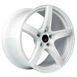 Option Lab R555 Wheel Onyx White 18x9.5 38mm 5x114.3 73.1CB - Universal