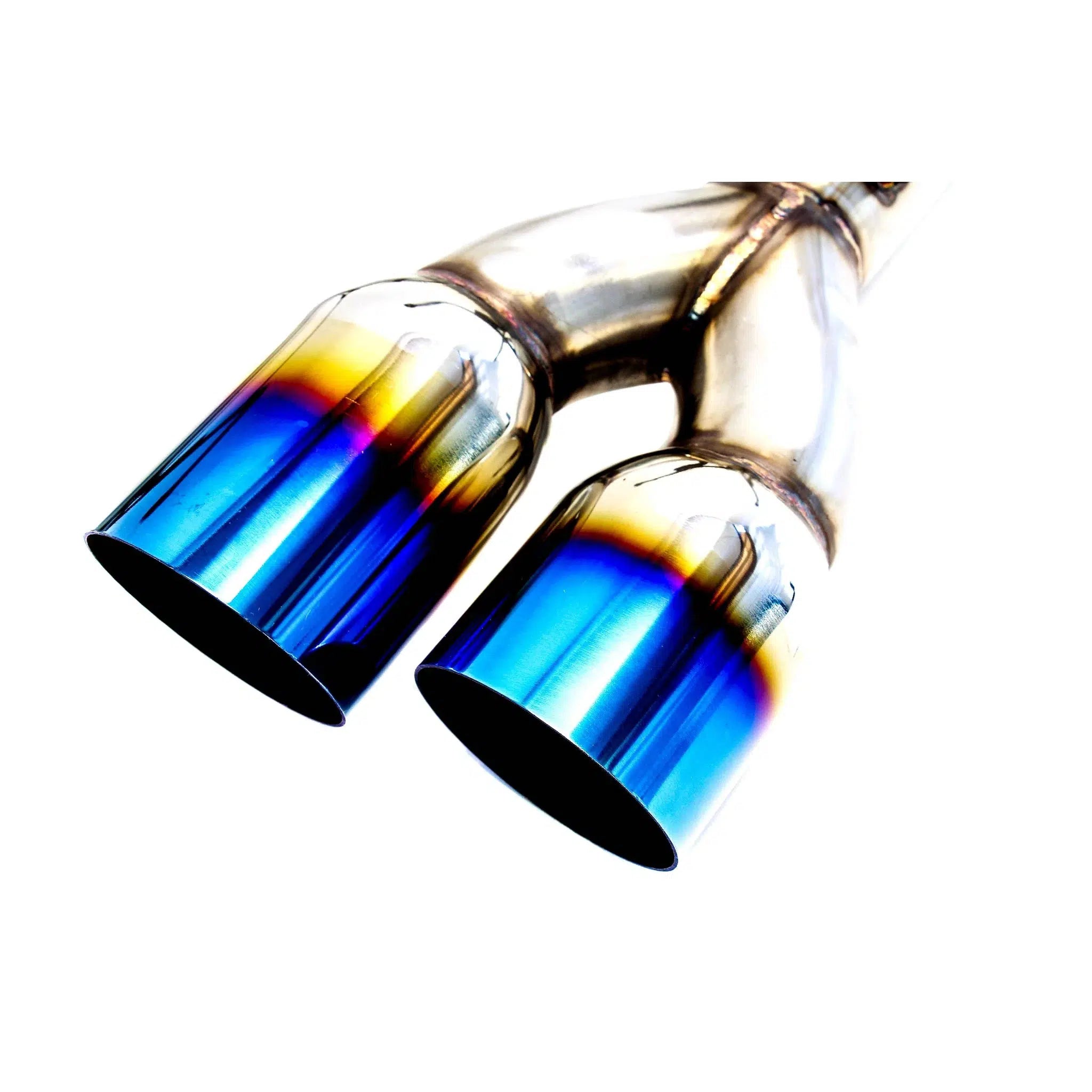 PLM Axle Back Exhaust Titanium Blue Tips Subaru WRX / STI 2015-2021 | PLM-SUB-TKP-DUAL-2015-1.5-BLUE