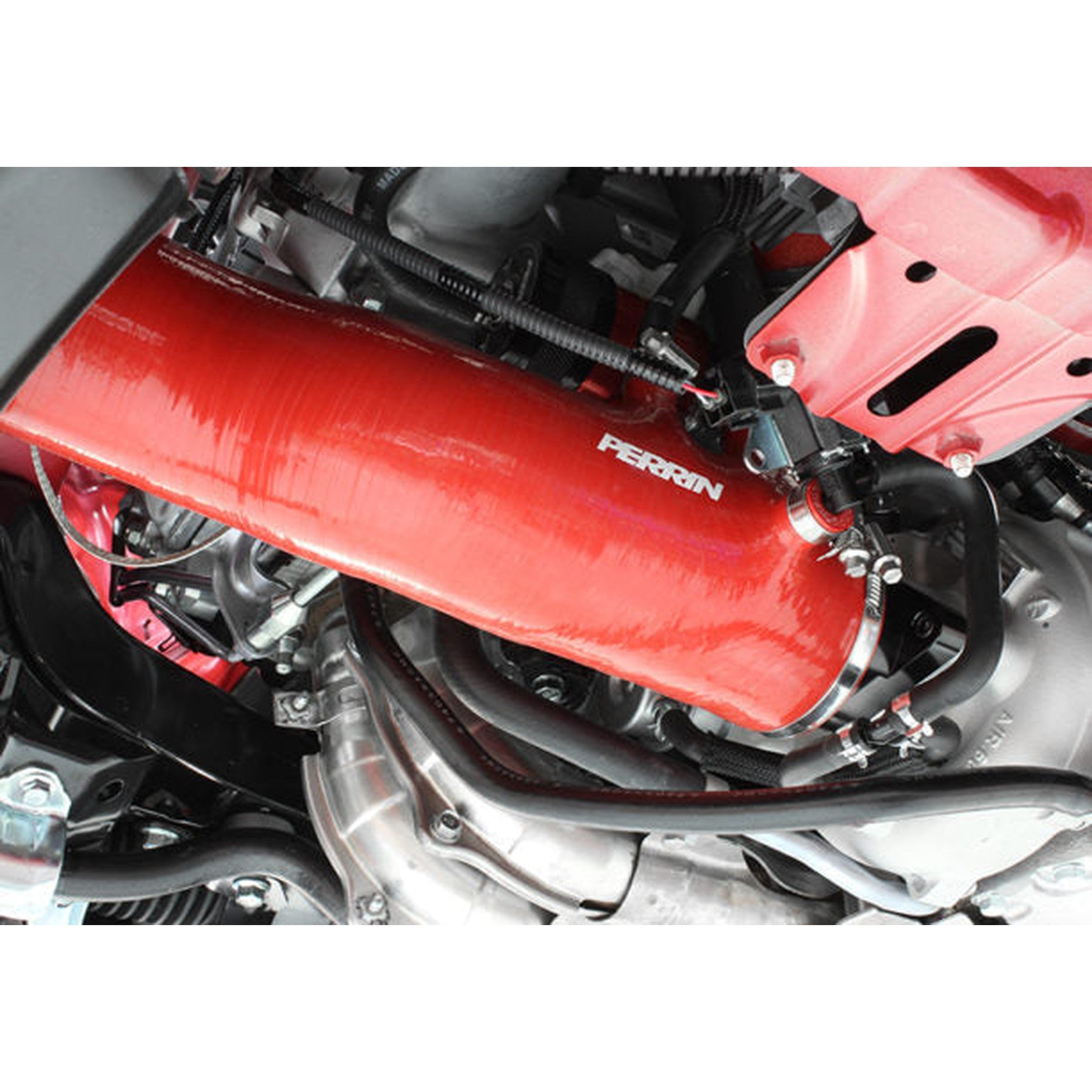 Perrin Black 3in Turbo Inlet Hose w/ Nozzle Subaru WRX 2015-2021 / Forester XT 2014-2018 | PSP-INT-424BK