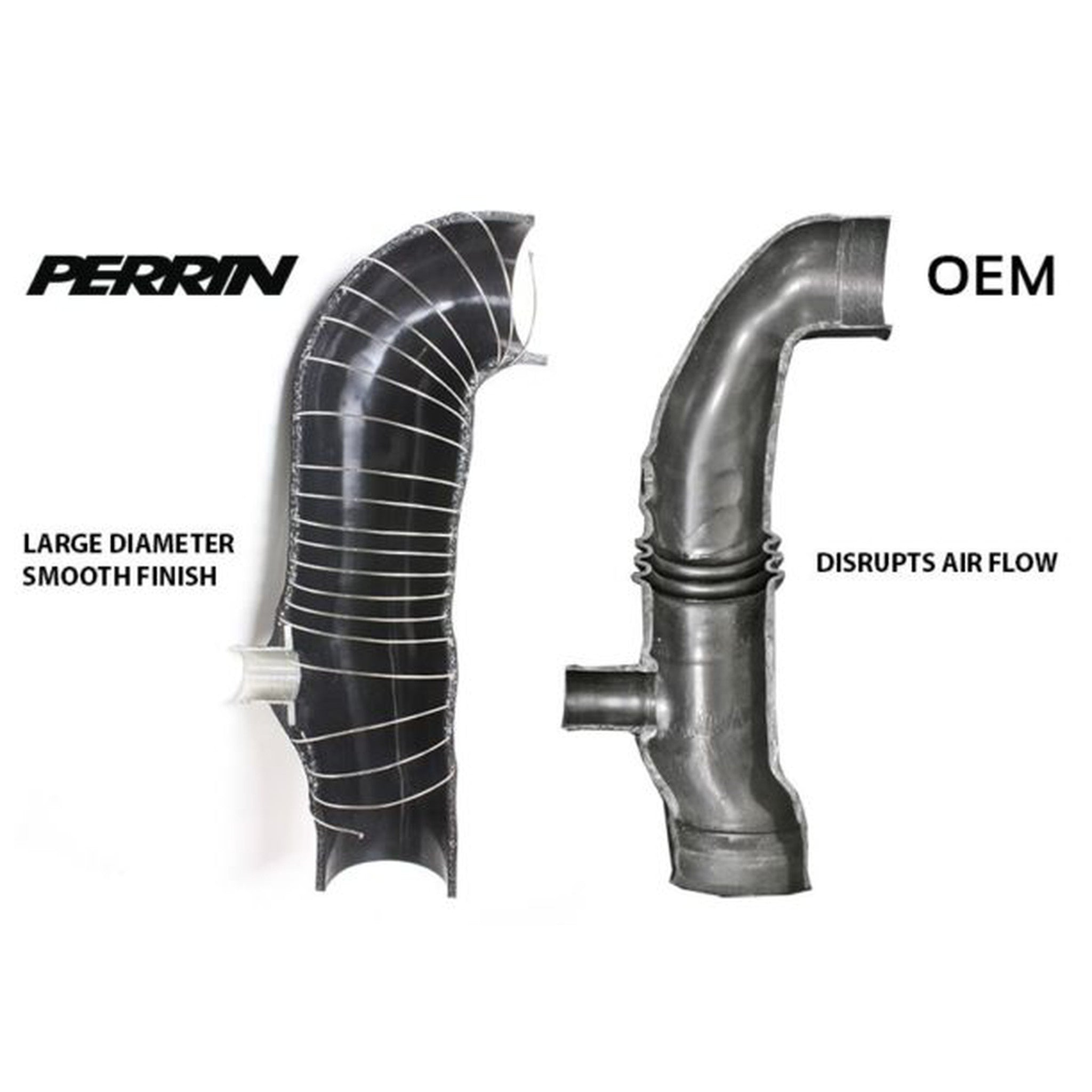 Perrin Black Turbo Inlet Subaru WRX 2008-2014 / Legacy GT 2005-2009 | PSP-INT-421BK