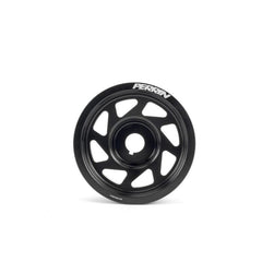 Perrin Lightweight Crank Pulley w/o AC Black Subaru WRX 2002-2014 / STI 2004-2021 | PSP-ENG-102BK