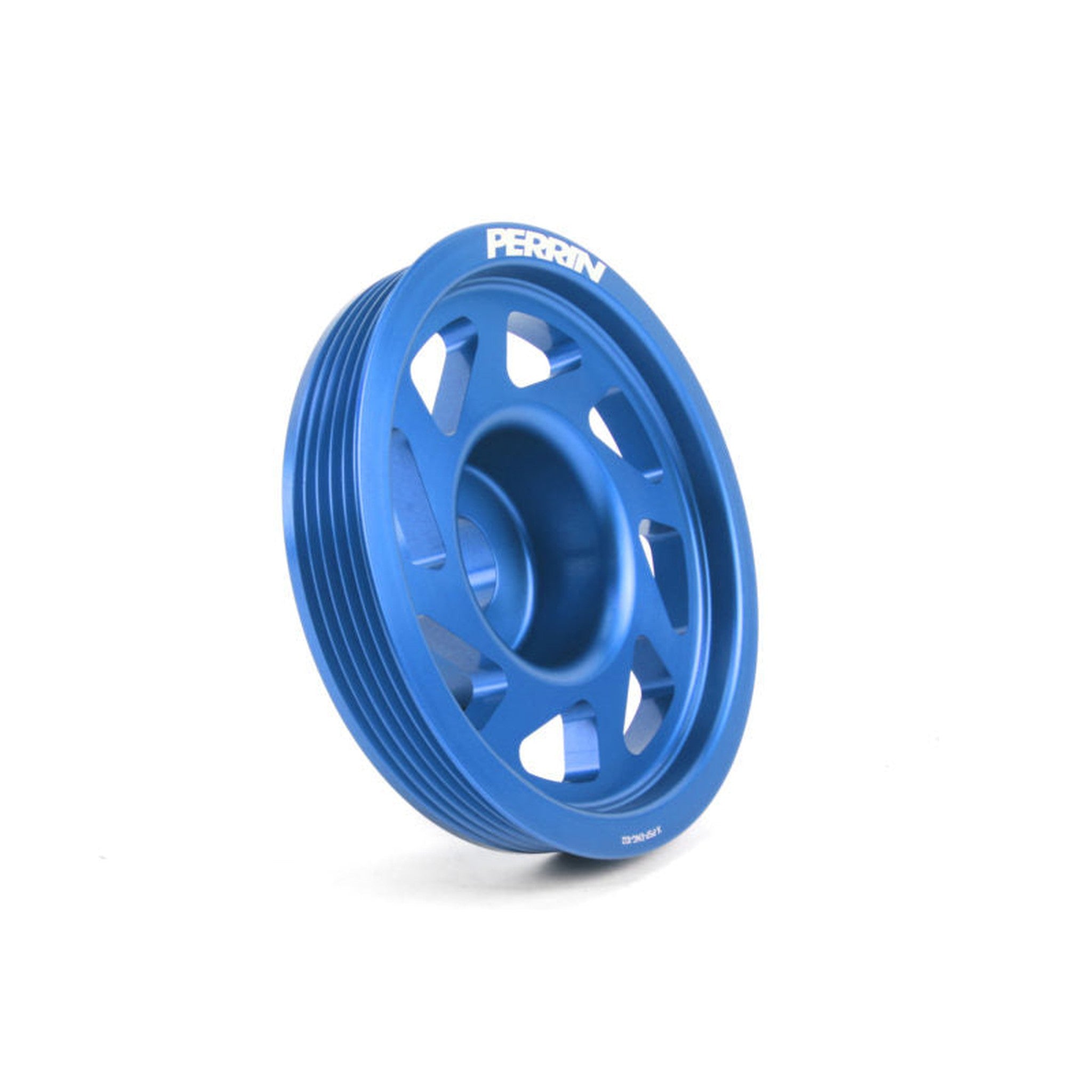 Perrin Lightweight Crank Pulley w/o AC Blue Subaru WRX 2002-2014 / STI 2004-2021 | PSP-ENG-102BL